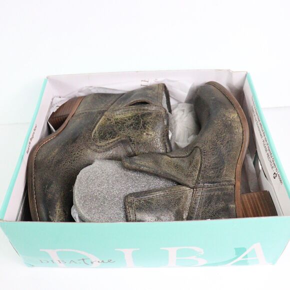 New in Box Diba True Cowboy Western Leather Booties 9.5 - Picture 2 of 9